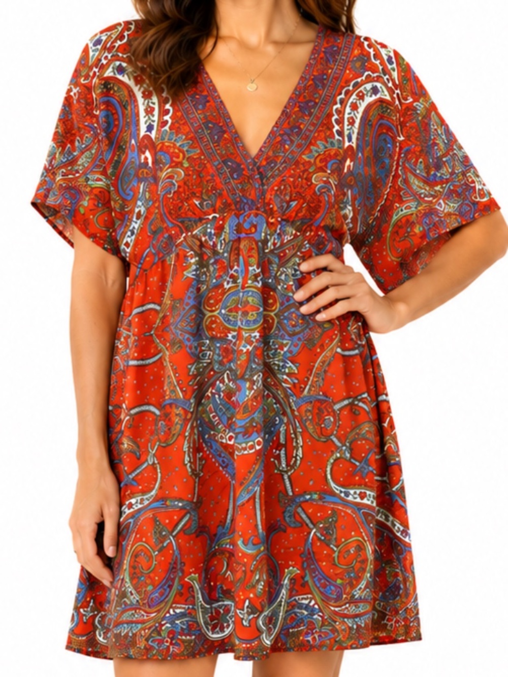ANGIE Summer Mini Dress/ Beach Coverup